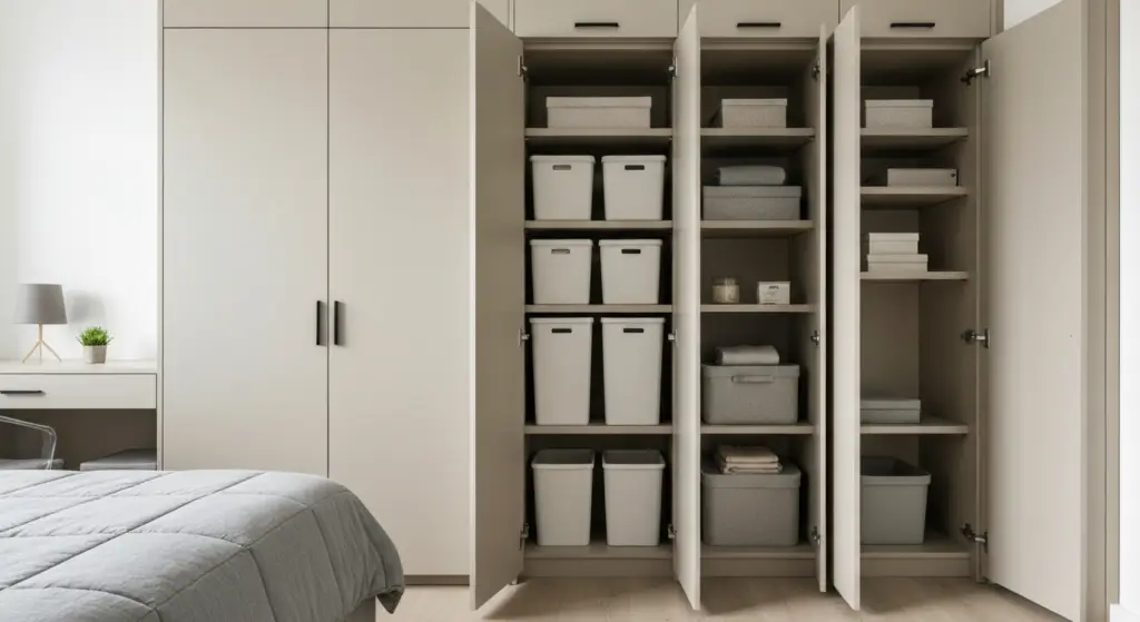 slaapkamer opbergen