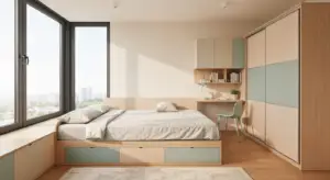 kleine slaapkamer inrichten